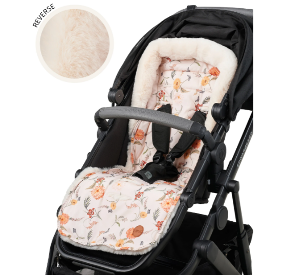 Picture of OIOI PRAM SEAT LINER WILDFLOWER FLEECE