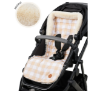 Picture of PRAM SEAT LINER - GINGHAM BEIGE FLEECE