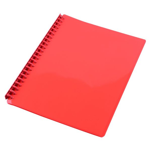 Picture of DISPLAY BOOK SOVEREIGN A4 REFILLABLE GLOSS RED