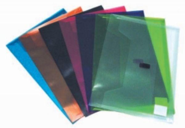 Picture of POLYWALLY DOCUMENT WALLET P327F ASSORTED COLOURS