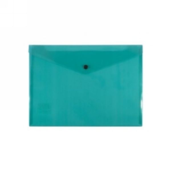 Picture of DOCUMENT FOLDER BANTEX A4 BUTTON GREEN