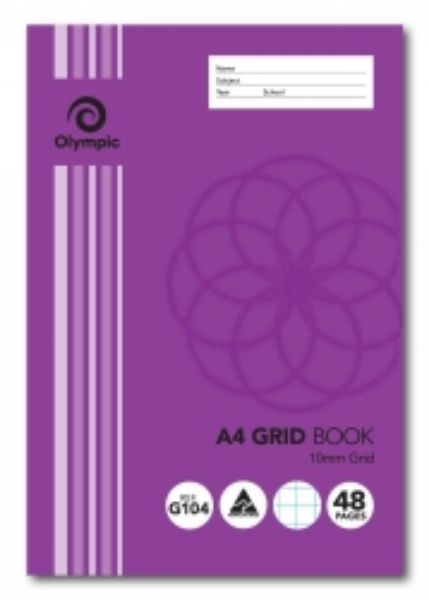 Picture of GRID BOOK OLYMPIC A4 10MM G104 48PG