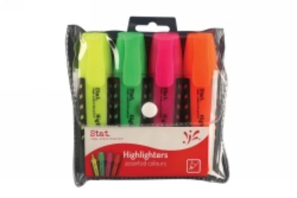 Picture of HIGHLIGHTER STAT ASST PACK OF 4