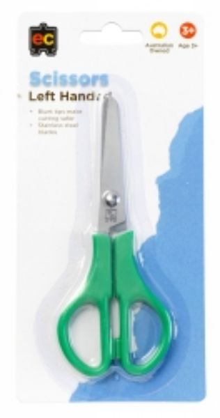 Picture of SCISSORS EC 130MM STUDENT LEFT HAND GREEN