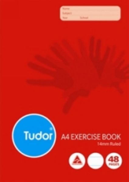 Picture of EXERCISE BOOK TUDOR A4 48PG 14MM RULED N