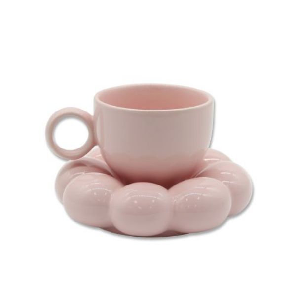 Picture of LOTTIE MUG & SAUCER SET PINK