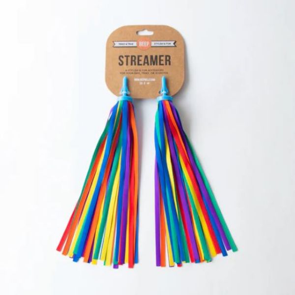 Picture of CLASSIC RAINBOW REAL RIBBON BIKE/SCOOTER STREAMERS