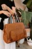 Picture of OIOI TRIPLE TOTE NAPPY BAG TAN FAUX LEATHER