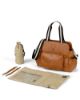 Picture of OIOI TRIPLE TOTE NAPPY BAG TAN FAUX LEATHER